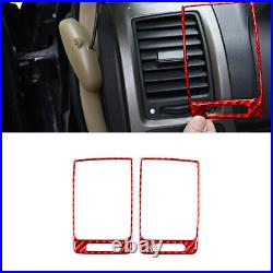 19Pcs/Set Red Carbon Fiber Full Interior Cover Trim Kit For Honda CR-V 2007-2011