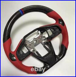 1x Steering Wheel Real Carbon Fiber2016 2017-2019 CIVIC TYPE-R FK8 New Black Red