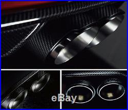 1x100% Real Carbon Fiber Glossy/Matte Car MODIFIDE MUFFLER Pipe Exhaust Tip 63MM