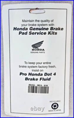 2001-2017 Gl1800 & F6b Goldwing Genuine Honda Brake Pads Front & Rear Oem New
