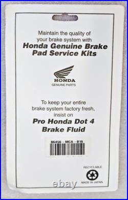 2001-2017 Gl1800 & F6b Goldwing Genuine Honda Brake Pads Front & Rear Oem New