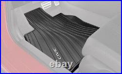 2022-2025 Genuine Honda Civic 4dr & 5dr All Season Floor Mats OEM 08P17-T20-110 2022-2025 Genuine Honda Civic 4dr & 5dr All Season Floor Mats OEM 08P17-T20-110