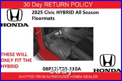 2025 New Genuine Honda CIVIC Hybrid Floor Mats 08p17-t20-110a 2025 New Genuine Honda CIVIC Hybrid Floor Mats 08p17-t20-110a