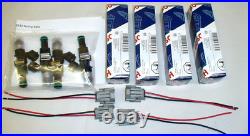 4 new Genuine Bosch 210lb 2200cc fuel injectors Honda Acura B D F series engines