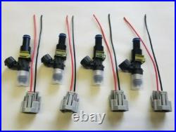 4 new Genuine Bosch 210lb 2200cc fuel injectors Honda Acura B D F series engines