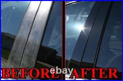 Black Pillar Posts for Honda Fit 09-12 6pc Set Door Cover Trim Piano Kit