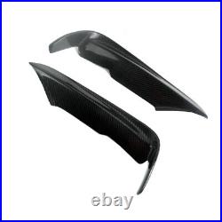 Carbon Fiber Eyelid Eyebrow Lids Headlight Molding Trim Covers For BMW 3 Series