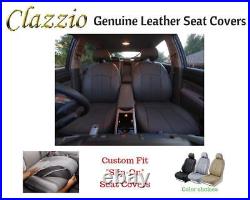 Clazzio Genuine Leather Seat Covers for 2009-2010 Honda Fit Black