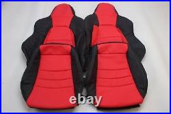 Custom Made Honda S2000 AP2 Real Leather Seat Covers Black/Red