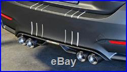DIY 63mm Inlet Glossy Real Carbon Fiber Car Dual Exhaust Pipe Tail Muffler Tips