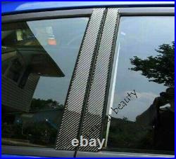 FIT Honda Civic 2006-2011 Bc Pillar Panel Window Trim Covers Real Carbon Fiber N