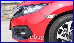 FOR Honda Civic 10th 2016-2020 real carbon fiber Front Fog Light Lamp strip trim