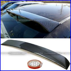 Fit 12-15 Honda Civic 4DR Sedan Carbon Fiber Rear Window Roof Wing Spoiler Visor