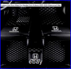 Fit Honda CR-V 2004-2021 Custom Car Floor Mats Front Rear Liner Auto Mat Carpets