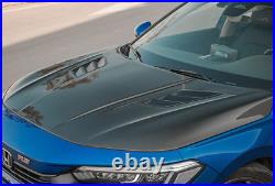 Fit for Honda Civic 22 Real Carbon Fiber Exterior Front Hood Vented Bonnet Cover