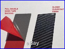 Fits Honda Civic 4DR 2006-2011 Real Carbon Fiber Black Window Pillar Posts 6PCS