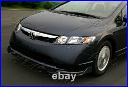 For 06-08 Honda Civic 4DR CS-Style Real Carbon Fiber Front Bumper Body Kit Lip
