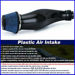 For 1992-2000 Honda Civic EK EG Real Carbon Fiber Air Intake Pipe Air Filter Kit