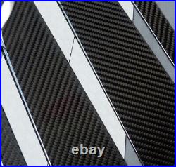 For Honda Civic 2006-2011 Car Window Bc Pillar Trim Sticker Real Carbon Fiber