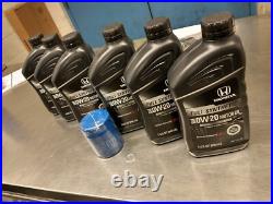 GENUINE Honda 0w-20 Synthetic Oil (6 qts.) + Honda Oil Filter (Oil Change Kit)