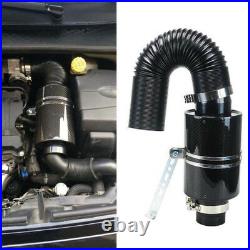 GEnuine 3 Filter Carbon Fiber Car Induction Cold Air Intake System+Intake Hose