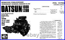 Genuine Datsun 1200 Sunny B10 B11 B110 B210 B310 Carburetor HITACHI DCG306