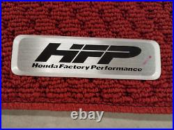 Genuine Honda 17-20 Civic 2 dr Si Red HFP Carpet Mats Oem New 08P15-TBJ-110A