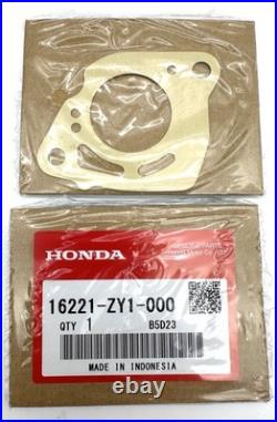 Genuine Honda CARBURETOR (BJ08B A) 16100-ZY1-813 w Gasket 16221-ZY1-000 OEM NEW