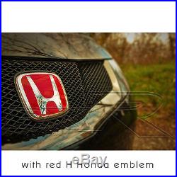 Genuine Honda Civic Front Sports Grille Grill 2006-2011 FN FK Type R+ red emblem
