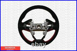 Genuine Honda Civic Type-R Alcantara Red Steering Wheel 2020-2021 Civic Type-R