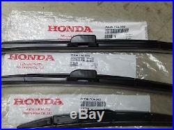 Genuine Honda Cr-v Crv Wiper Blade Set (all 3) 2012-2016 Crv