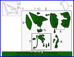 Genuine Honda Mirror Assembly (Right) 76208-TGG-A32