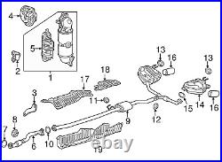 Genuine Honda Muffler L Ex 18305-TLA-A54 Genuine Honda Muffler L Ex 18305-TLA-A54