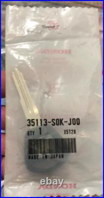 Genuine Honda Of America Eagle Blank Uncut Key Brand New Rare 35113-s0k-j00