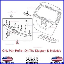 Genuine Liftgate Tailgate License Molding Garnish OEM Honda Fit LX Sport 2015-20