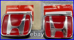 Genuine OEM Honda S2000 FRONT & REAR JDM Emblem 2PC Set Badge S2K 00-09 NEW
