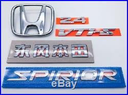 Genuine Spirior Vti-s Rear Chrome Emblem Badge Accord Euro Cu1 Cu2 Tsx 2008-2014