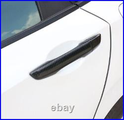 Gloss Real Dry Carbon Fiber Not Sensor Handle Cover Trim LHD Fits 16-21 Civic 10