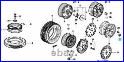 HONDA CIVIC EK9 INTEGRA DC2 TYPE-R Genuine Wheel Center CAP 4pcs Set OEM Parts