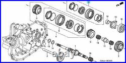 HONDA CIVIC ES1 ES5 01-05 Genuine Synchronizer Sleeve Set (5) 23626-PLW-305 OEM