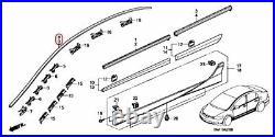 HONDA CIVIC Molding L&R Drip Side Set 73168-SNA-013 73158-SNA-013 OEM Genuine