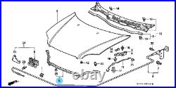 HONDA CIVIC TYPE R EK9 1998-2000 Bonnet Hood Seal Rubber Only OEM Genuine parts