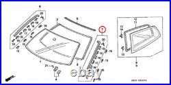 HONDA Genuine 73152-SR3-003 73162-SR3-003 Civic 92-95 Molding Front Windshield