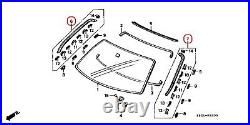 HONDA Genuine CR-X del Sol EG1 EJ4 Molding Windshield Left & right Set OEM