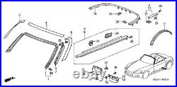 HONDA Genuine S2000 AP1 AP2 Door Window Molding Set 72410-S2A-023 72450-S2A-023