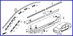 HONDA OEM Molding L&R Drip Side & Clip Set of 18 for CIVIC