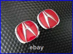 Honda Acura Genuine Oem 97-01 Integra Dc2 Type-r Front & Rear Red'a' Emblem Set