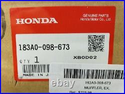 Honda CT70 MUFFLER, EXHAUST Chrome 183A0-098-673 OEM Genuine Honda
