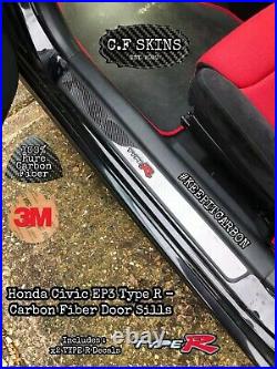 Honda Civic EP3 Type R (01-05) REAL Carbon Fiber Door Sill Garnish Kick Plates