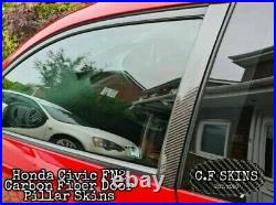 Honda Civic FN2 Type R (2005-2012) Real Carbon Fiber Door Pillar Covers